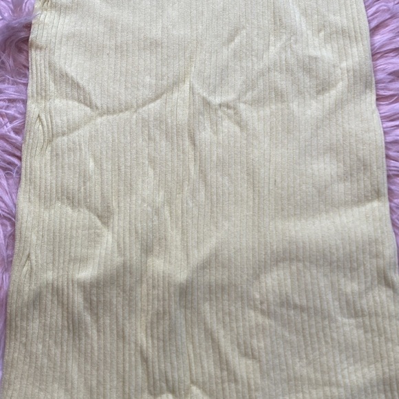 Zara Ribbed Stretch Neon Midi Dress - Picture 8 of 9